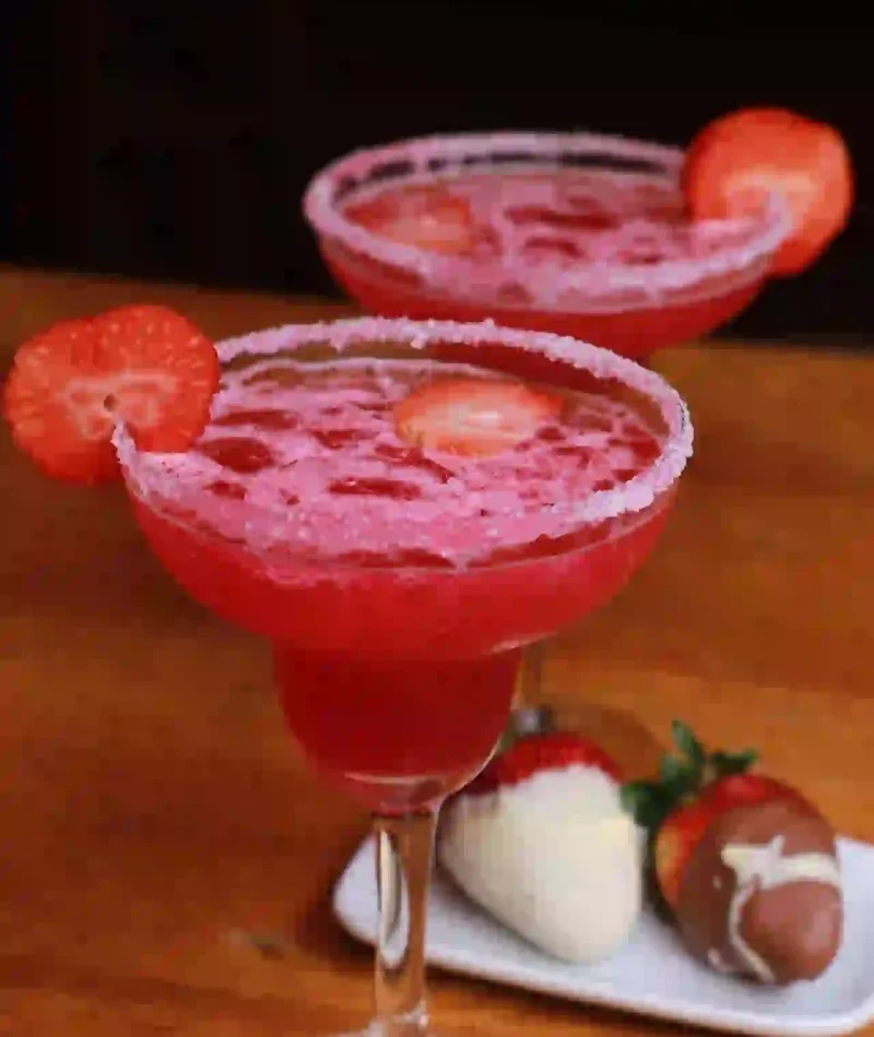 margaritas de fresa La Buga del Lobo